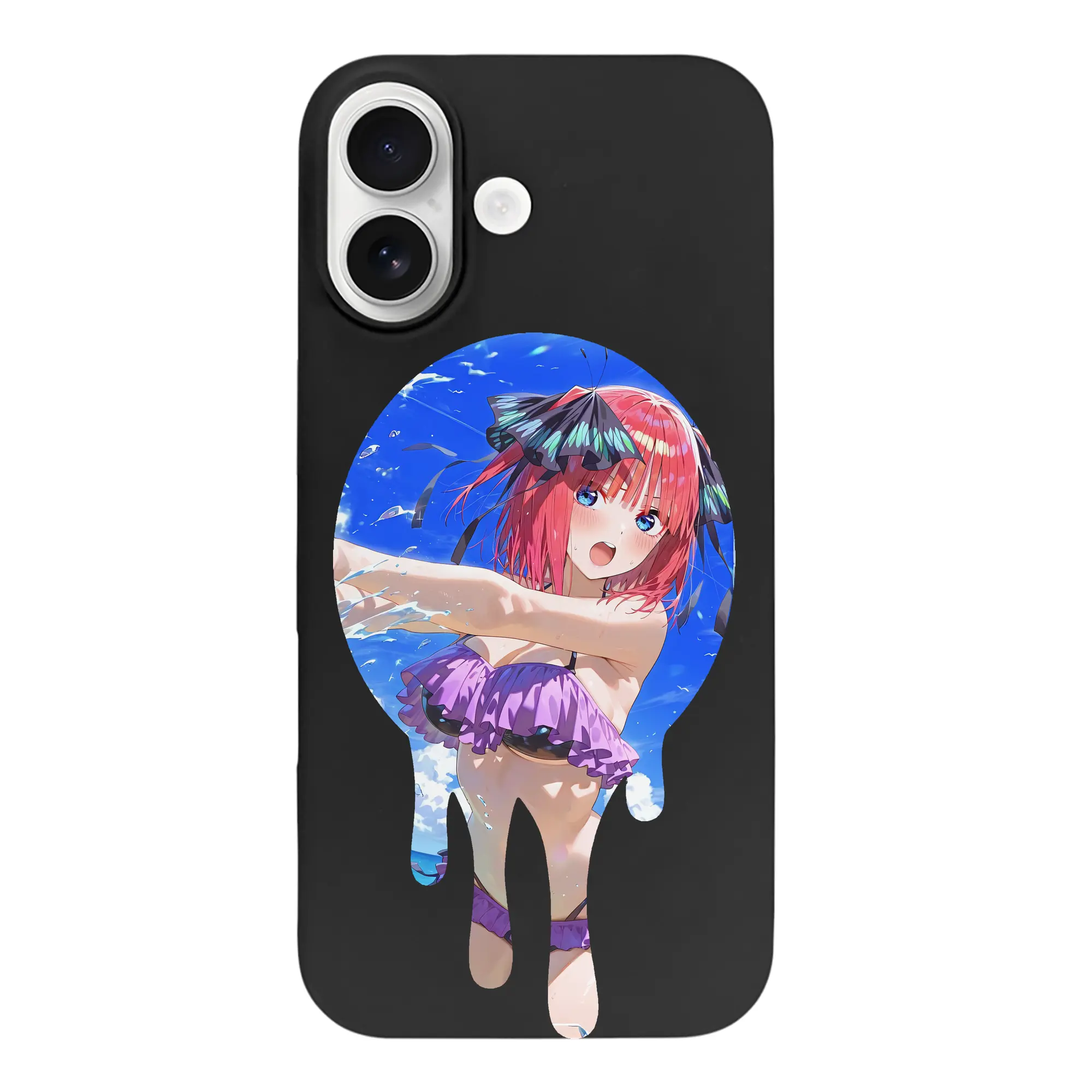 五等分の花嫁 グッズ 中野 二乃 - iPhone 17 シリーズ シリコンケース 薄型 耐衝撃 指紋防止 ソフトタッチカバー 精密フィット 傷防止 保護ケース iPhone 17/17 Air/17 Pro/17 Pro Max 対応